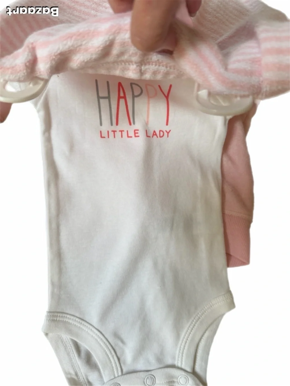Carters Infant 3 Month Pink 3 Piece Set Pants One Piece And Zip Up